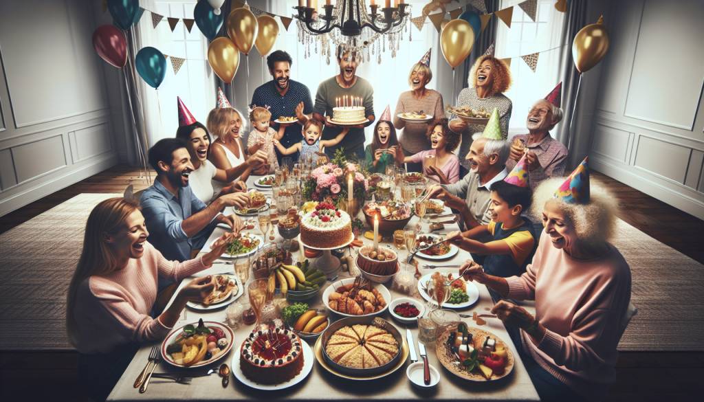 recette repas d anniversaire en famille : gourmets à la fête